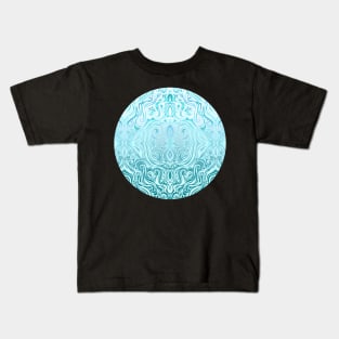 Twists & Turns in Turquoise & Teal Kids T-Shirt